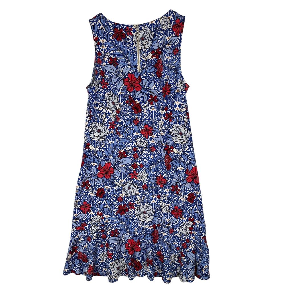 Tommy Bahama Blue, Red & White Floral Midi Dress